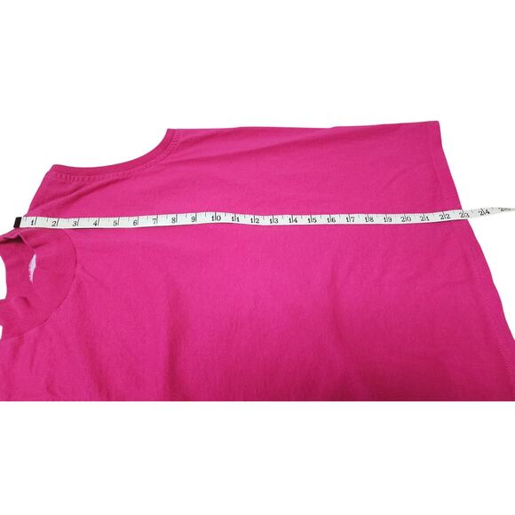 Hanes Her Way Fuchsia Sleeveless 100 % Cotton Mock Turtleneck Womens Size Medium - Picture 5 of 7
